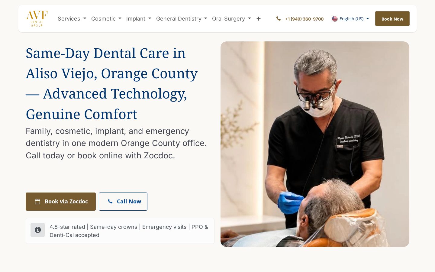AVF Dental Group website
